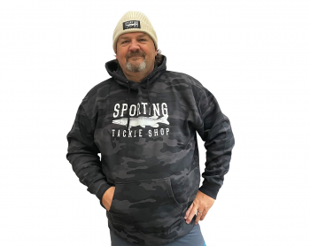 Sporting Tackle Shop Black Camo Hoodie - XLarge Sporting Tackle Shop Black Camo Hoodie - XLarge